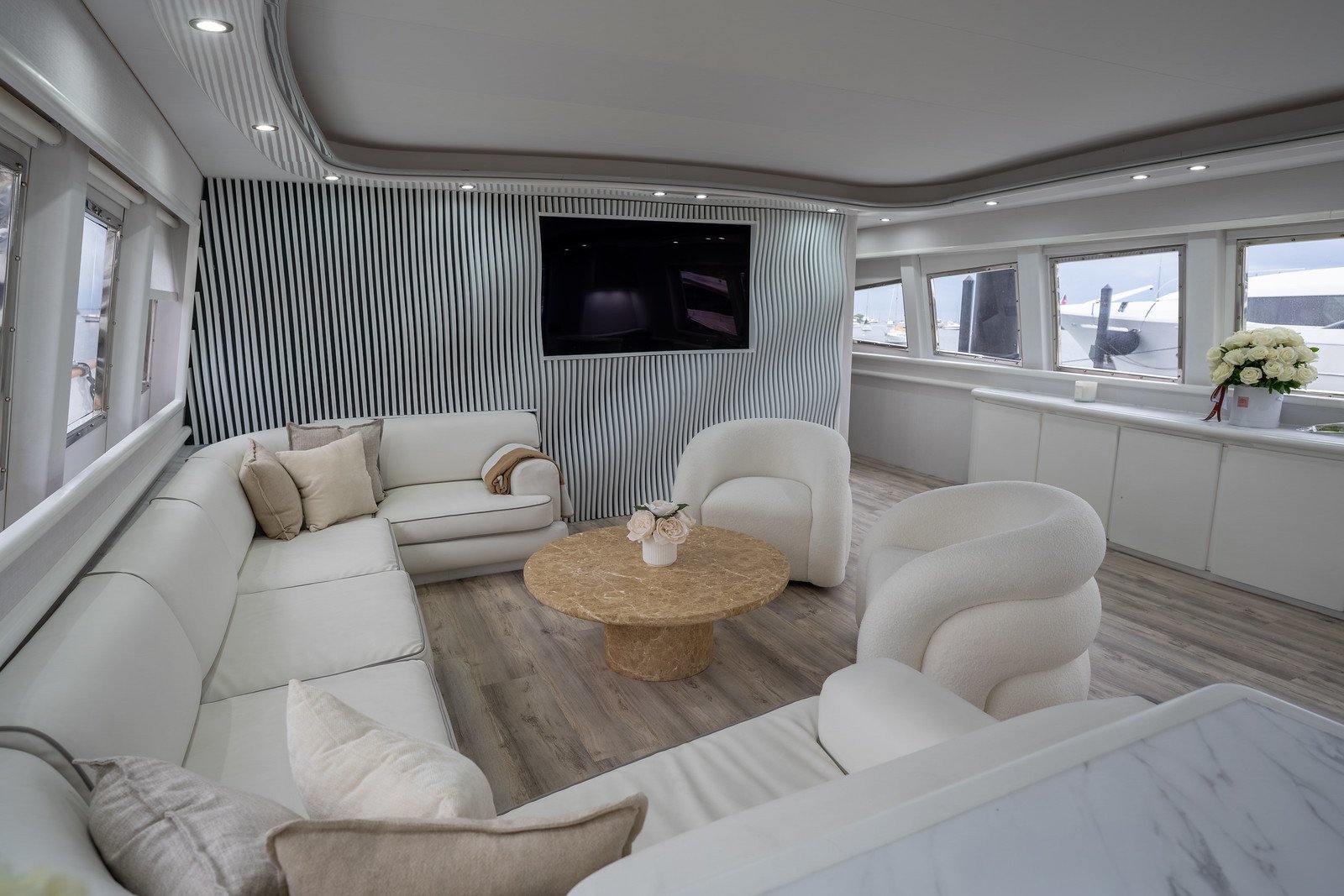 110ft Antago main salon interior