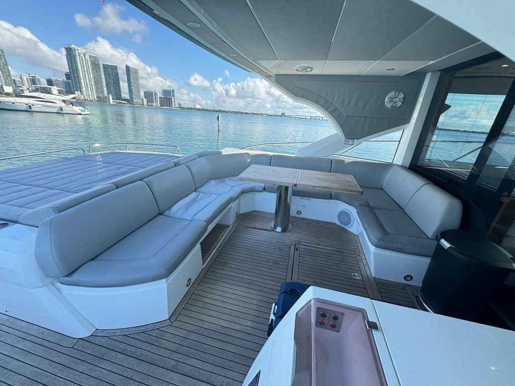 60ft Sunseeker Predator aft deck