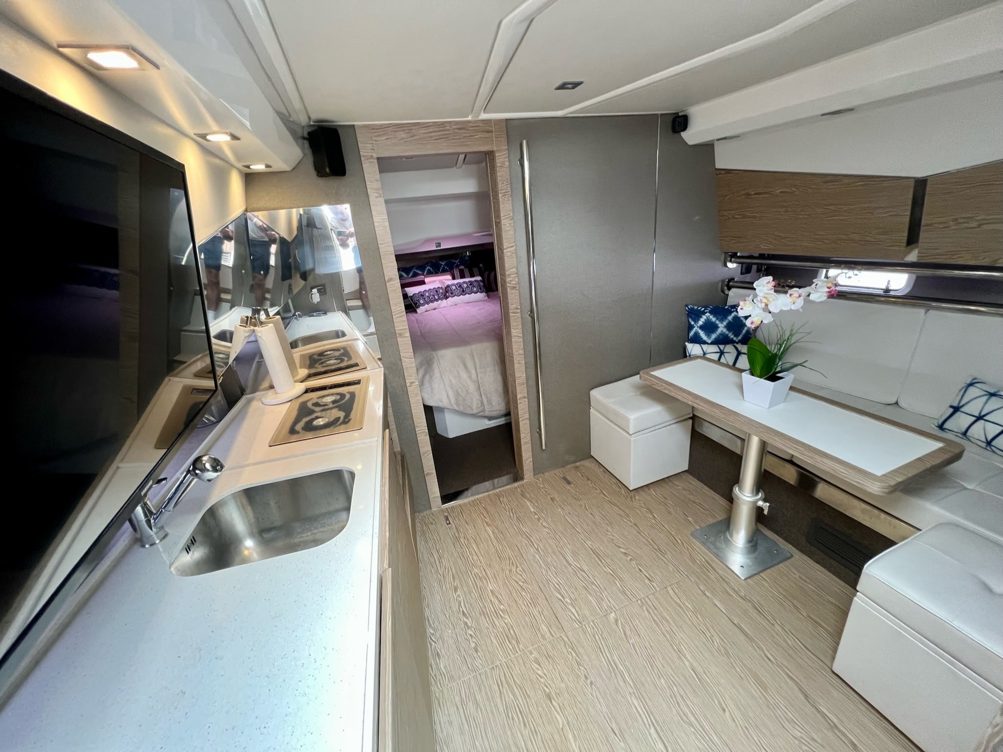 Azimut Verve interior galley salon